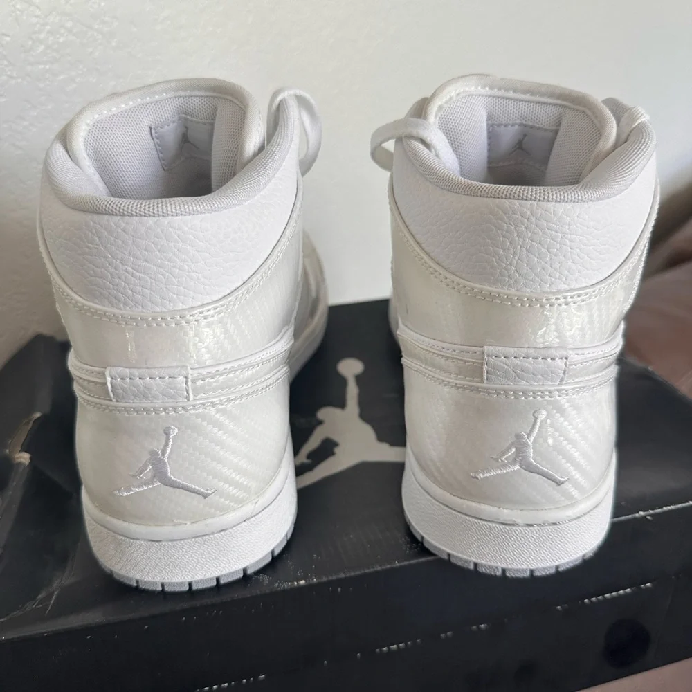 NEW Air Jordan 1 High-Top Sneakers - White